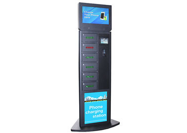 ตู้เก็บกุญแจไฟฟ้า 6 ตู้โทรศัพท์มือถือสำหรับชาร์จไฟสำหรับสนามบินสถานีรถไฟ / สถานีขนส่ง